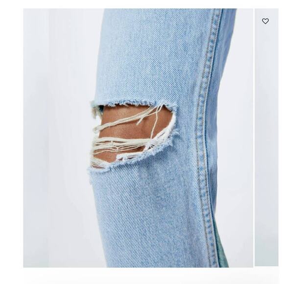 RE/DONE High Rise Loose Fit in Bleach Destroy Color Size 26 NWOT - Picture 4 of 12